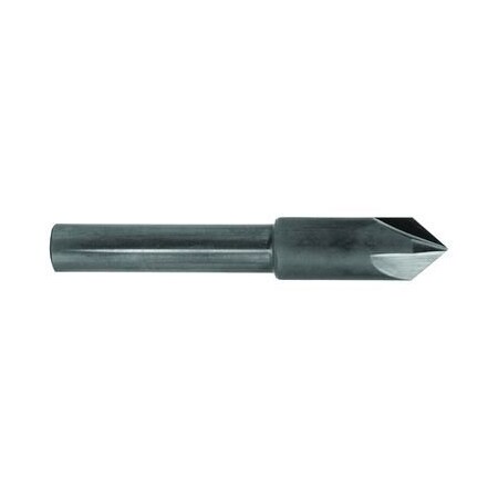 Morse Machine Countersink, Series 751, 34 Body Dia, 414 Overall Length, 12 Shank Dia, 4 Flutes, 90 85797
